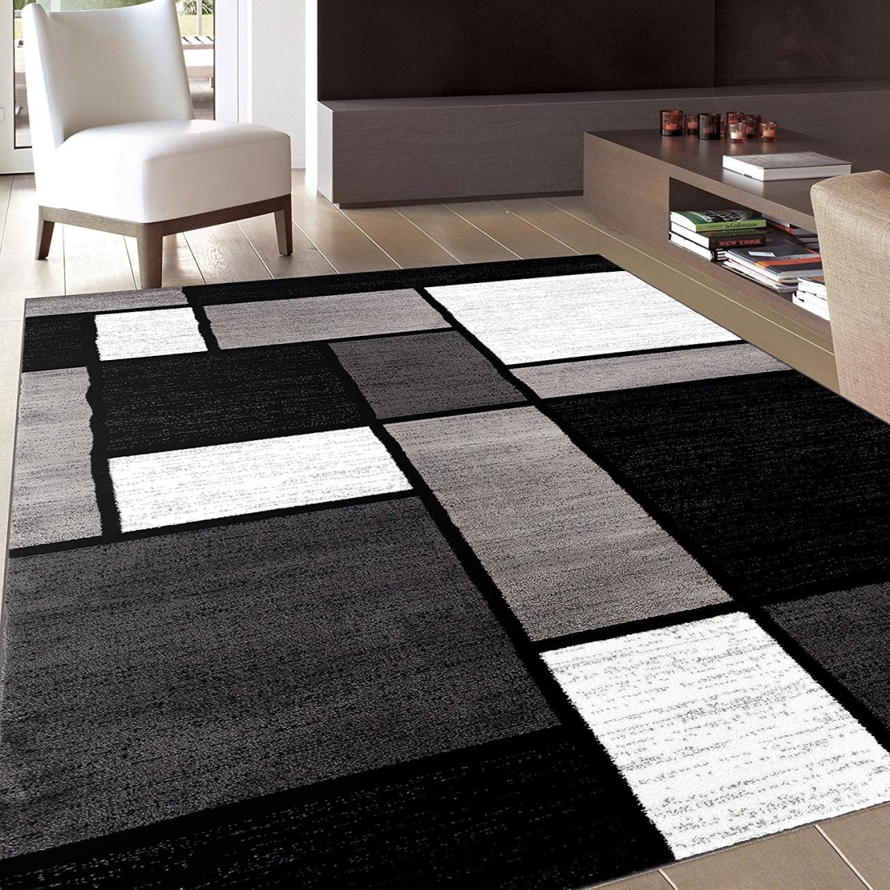 Wohnzimmer teppich schwarz