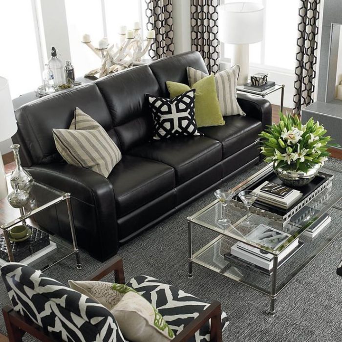 Living room leather set black modern sofa sets united furniture naples 1754 colors many available chairs sofas